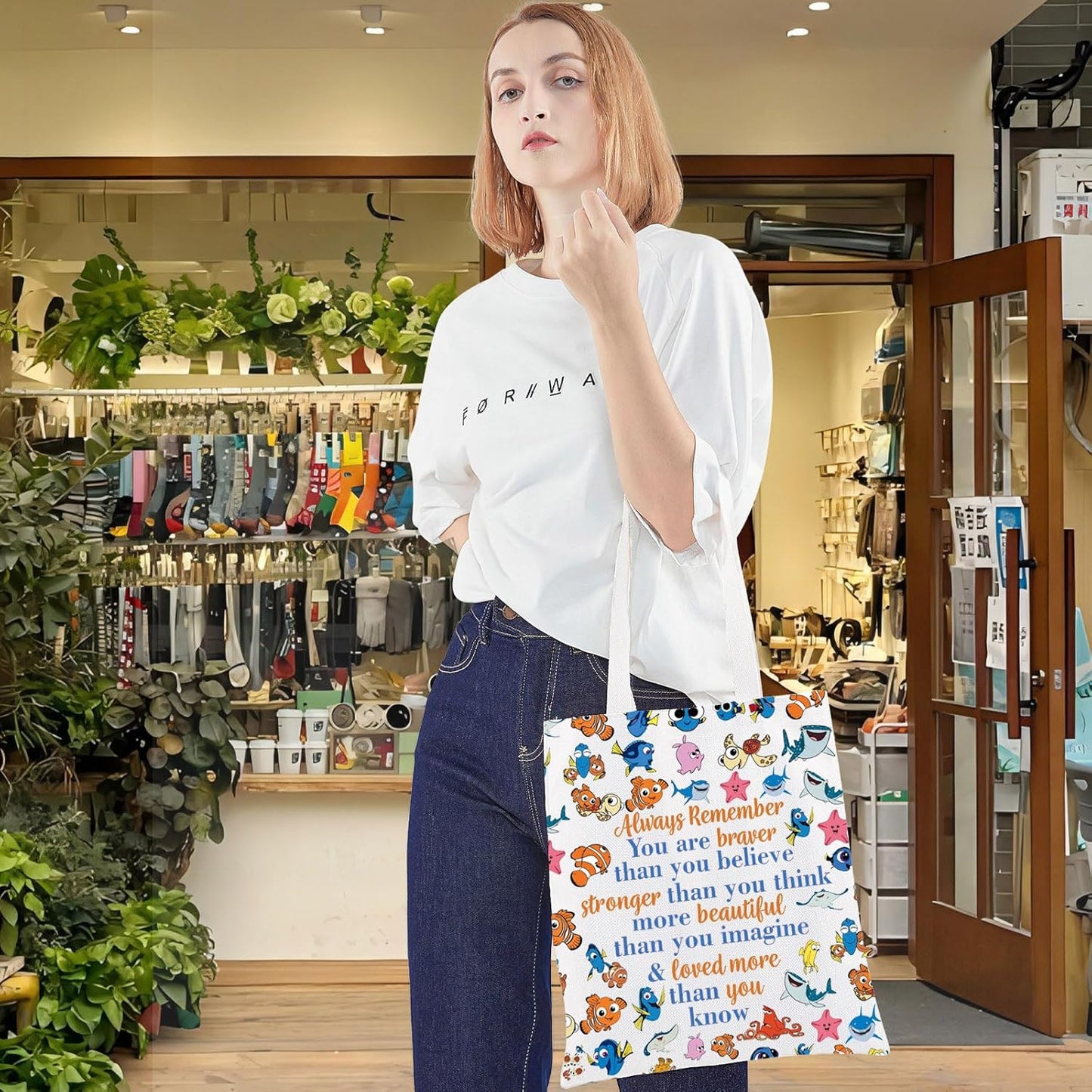 Fish Movies Cosmetic Bag - Nemo Makeup Zipper Pouch | Inspirational Gift for Movie Lovers