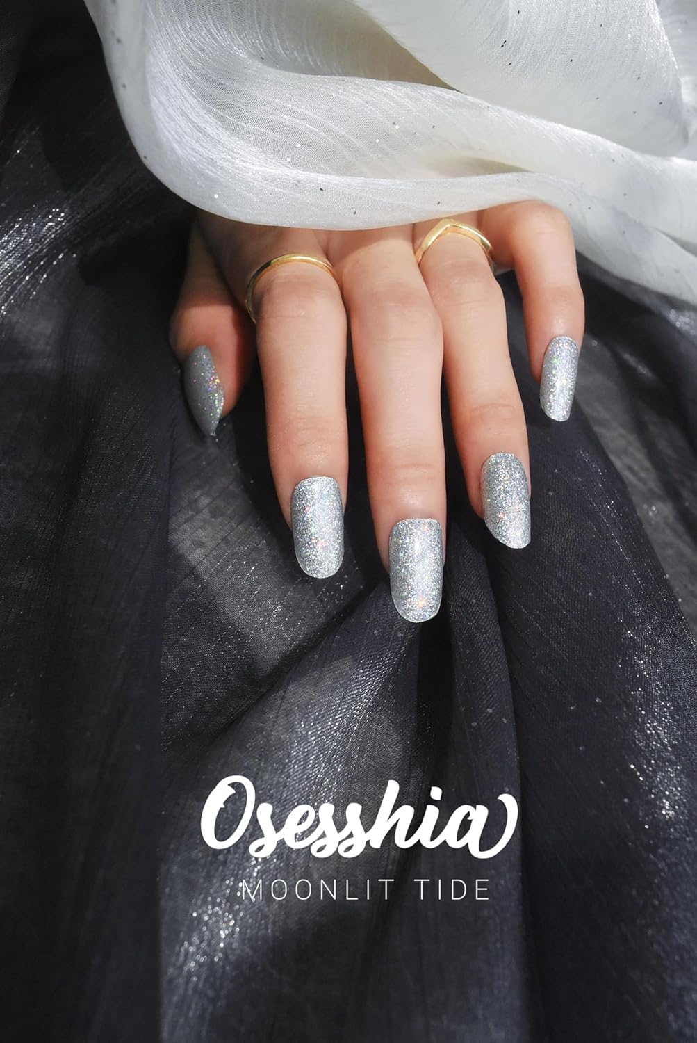 Semi Cured Gel Nail Strip Starter Kit - 60 Nail Stickers, UV Lamp & Tools for Salon Quality Christmas Nails