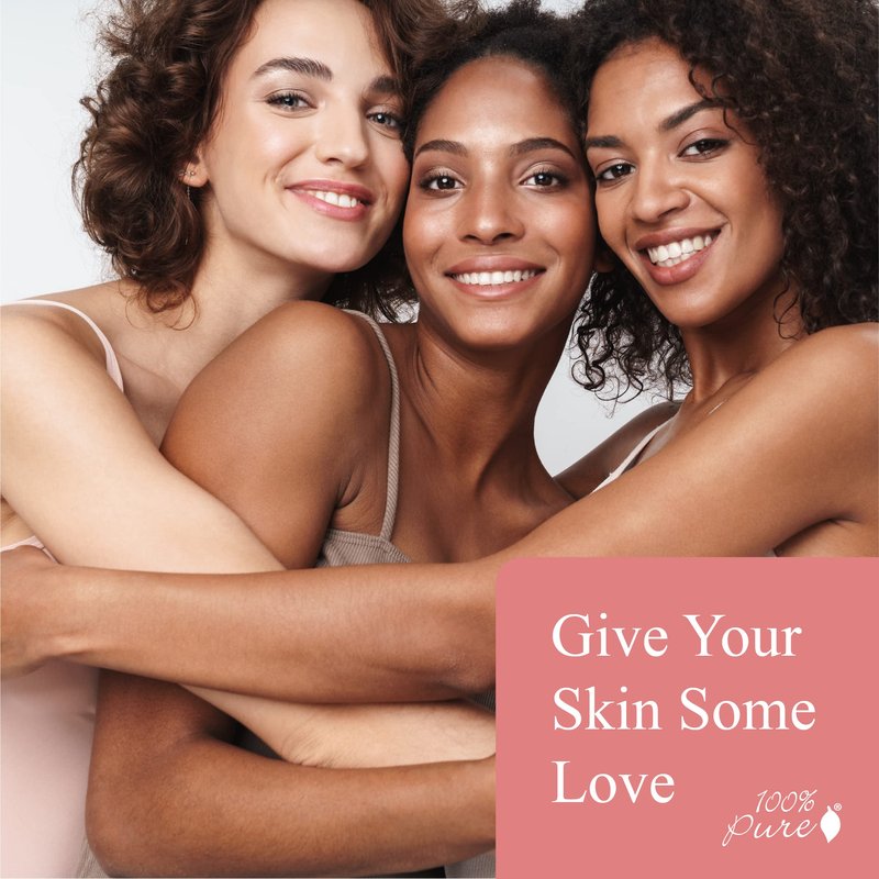 100% PURE Rose Water Hydrating Milk - Lightweight Face Moisturizer with Hyaluronic Acid & Squalene to Soothe and Replenish Dry, Dehydrated Skin - Vegan - 1.7oz