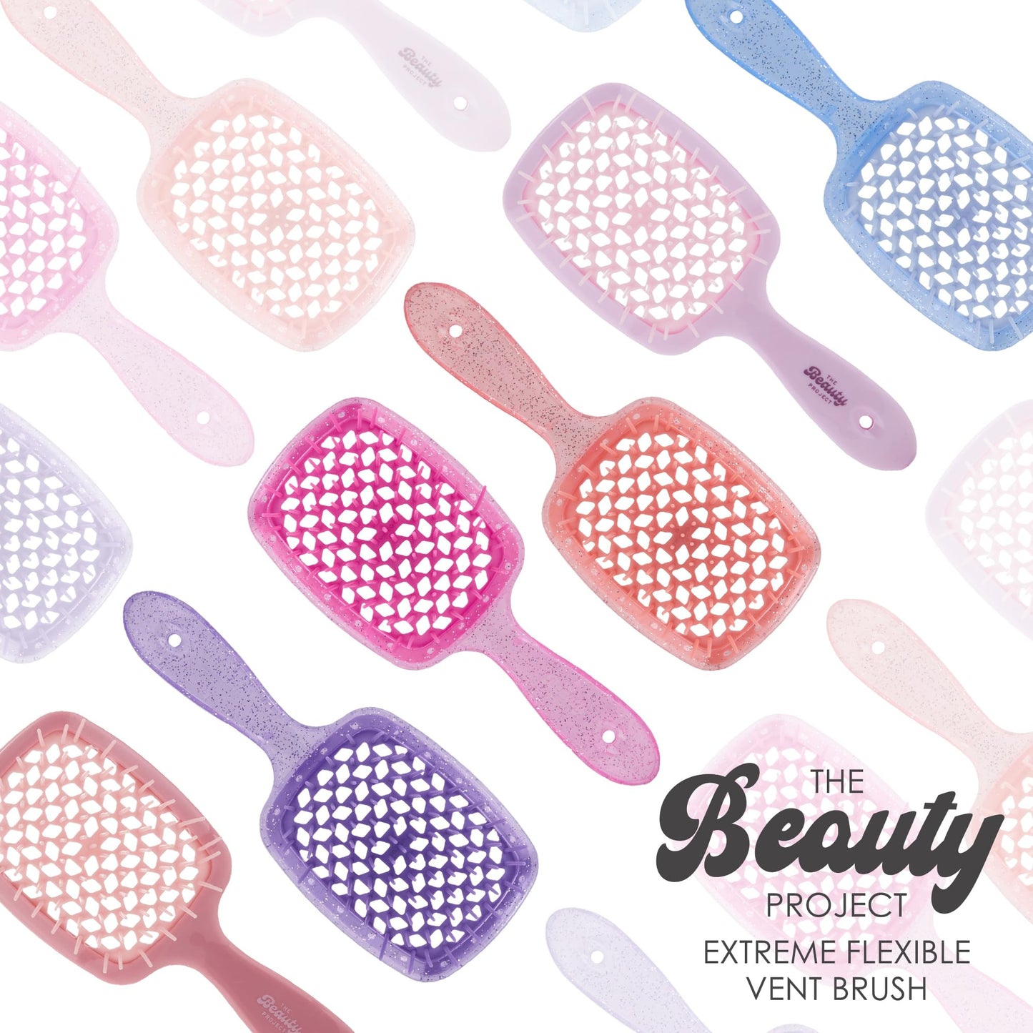 Detangling Brush for All Wet or Dry Hair Types - Pain-Free Brushing, Vented Hair Brush - Lightweight Handle with Extreme Flex to Contour to Scalp
