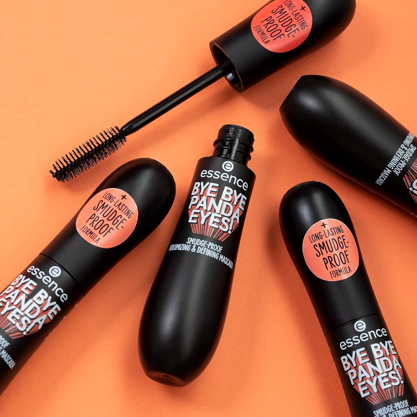 Bye Bye Panda Eyes Tubing Mascara - Smudge-Proof, Volumizing Definition | 3-Pack, Vegan & Cruelty-Free