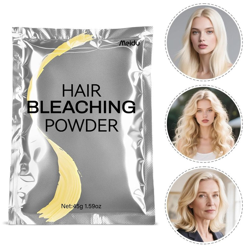 Professional Hair Bleach Powder - Mild Formula for Quick Color Removal & Highlights | 45g (1.5 oz)