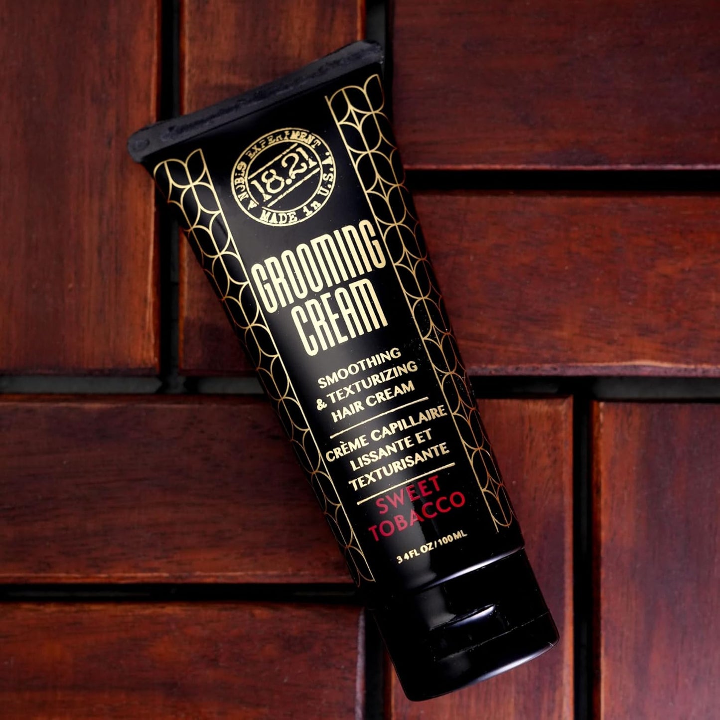 Grooming Hair Smoothing & Texturizing Cream for Men - Frizz Control, Lightweight Hold | 3.4 oz