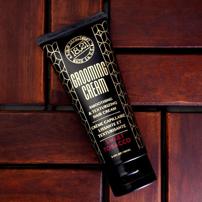 Grooming Hair Smoothing & Texturizing Cream for Men - Frizz Control, Lightweight Hold | 3.4 oz