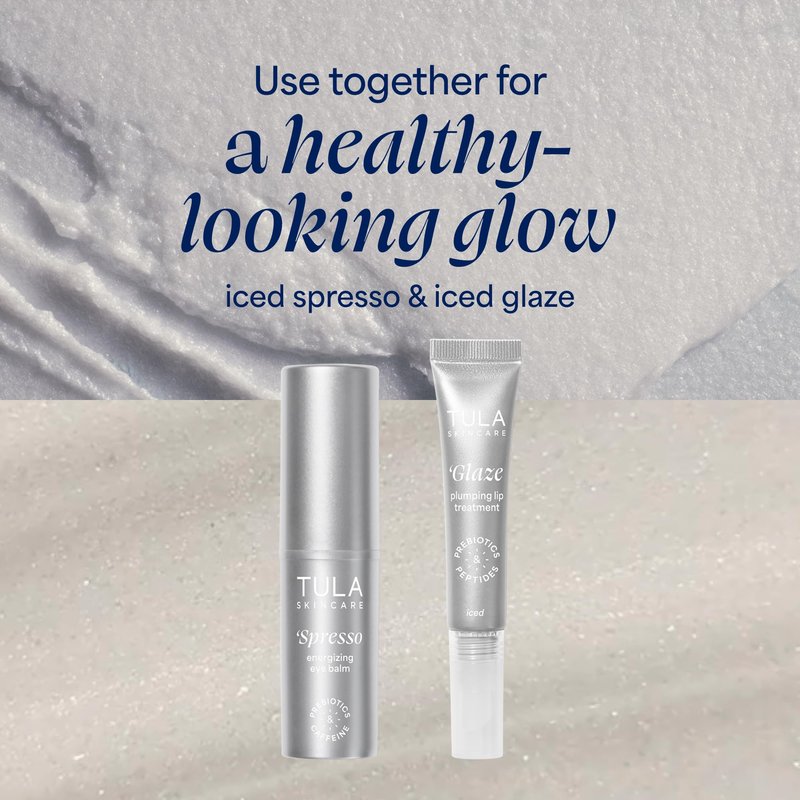 TULA Skin Care Spresso Energizing Eye Balm, Iced - Energizing & Hydrating Caffeine Under Eye Treatment for Dark Circles, Portable and Perfect to Use On-the-go, 0.35 oz.