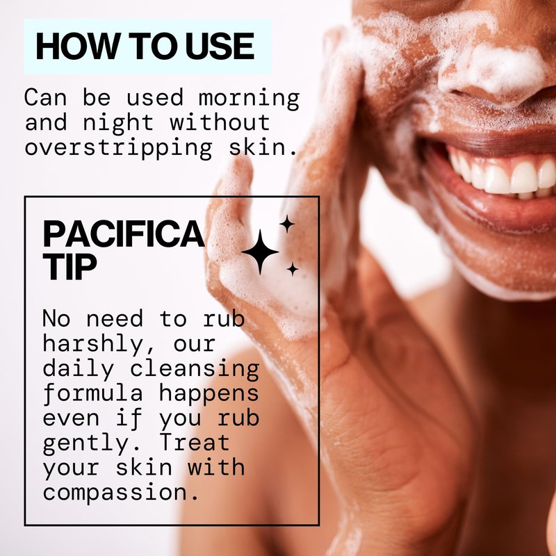 Pacifica Beauty Sea Foam Face Wash, Daily Gentle Foaming Cleanser, With Coconut Water + Sea Algae, Removes Makeup, For Combination and Oily Skin, Vegan & Cruelty Free