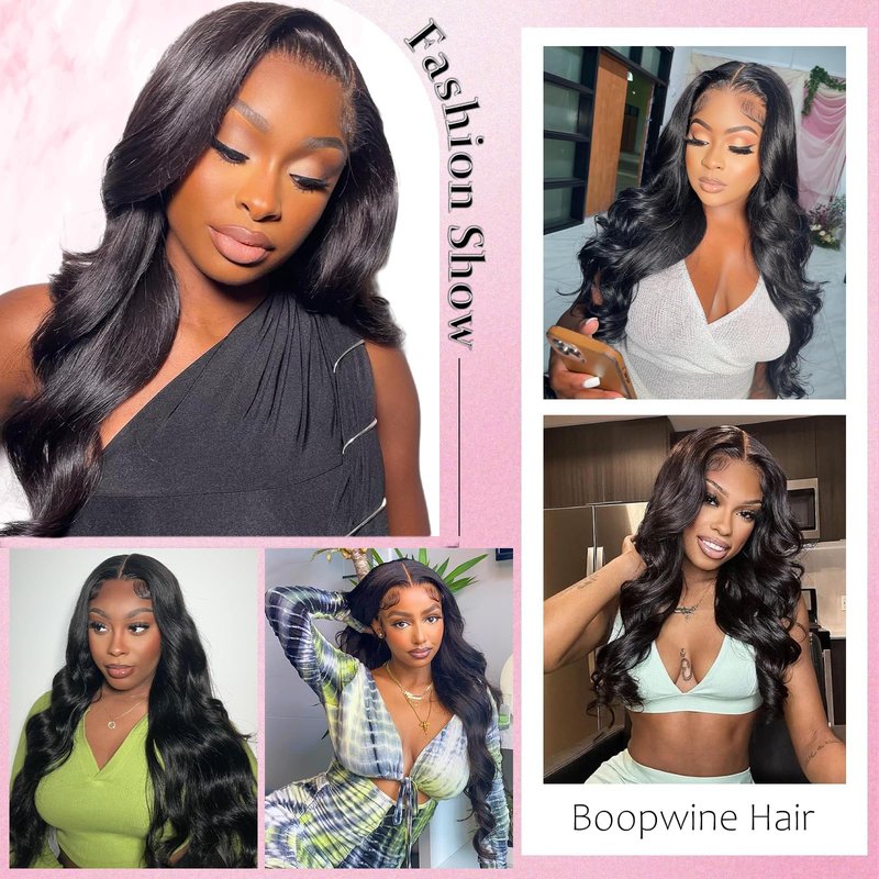 4x4 Lace Closure Human Hair Body Wave HD Lace Closure 20 Inch Free Part 100% Brazilian Virgin Human Hair Extensions 150% Density Pre Plucked Natural Black Color
