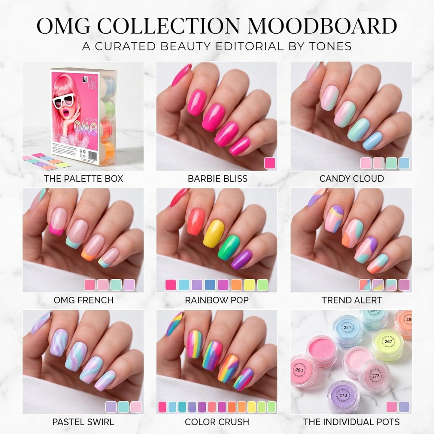 Acrylic Nail Powder Collection - Professional Salon Grade Formula for Long-Lasting Wear | 12 Premium Shades for French Tips & Seamless Sculpting