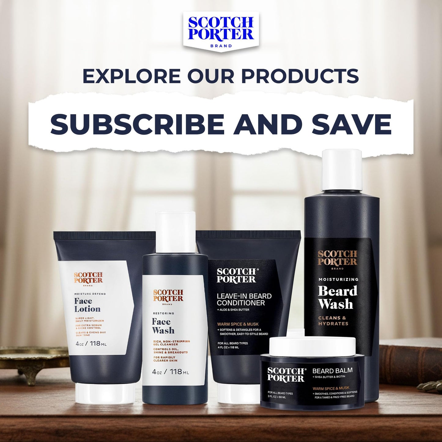 Scotch Porter Restorative Leave-In Beard Conditioner – Deep Conditioning Softener with Lightweight Feel, Reduces Frizz & Provides Long-lasting Hydration & Shine to Dull, Dry, Coarse Beards – 4 oz.