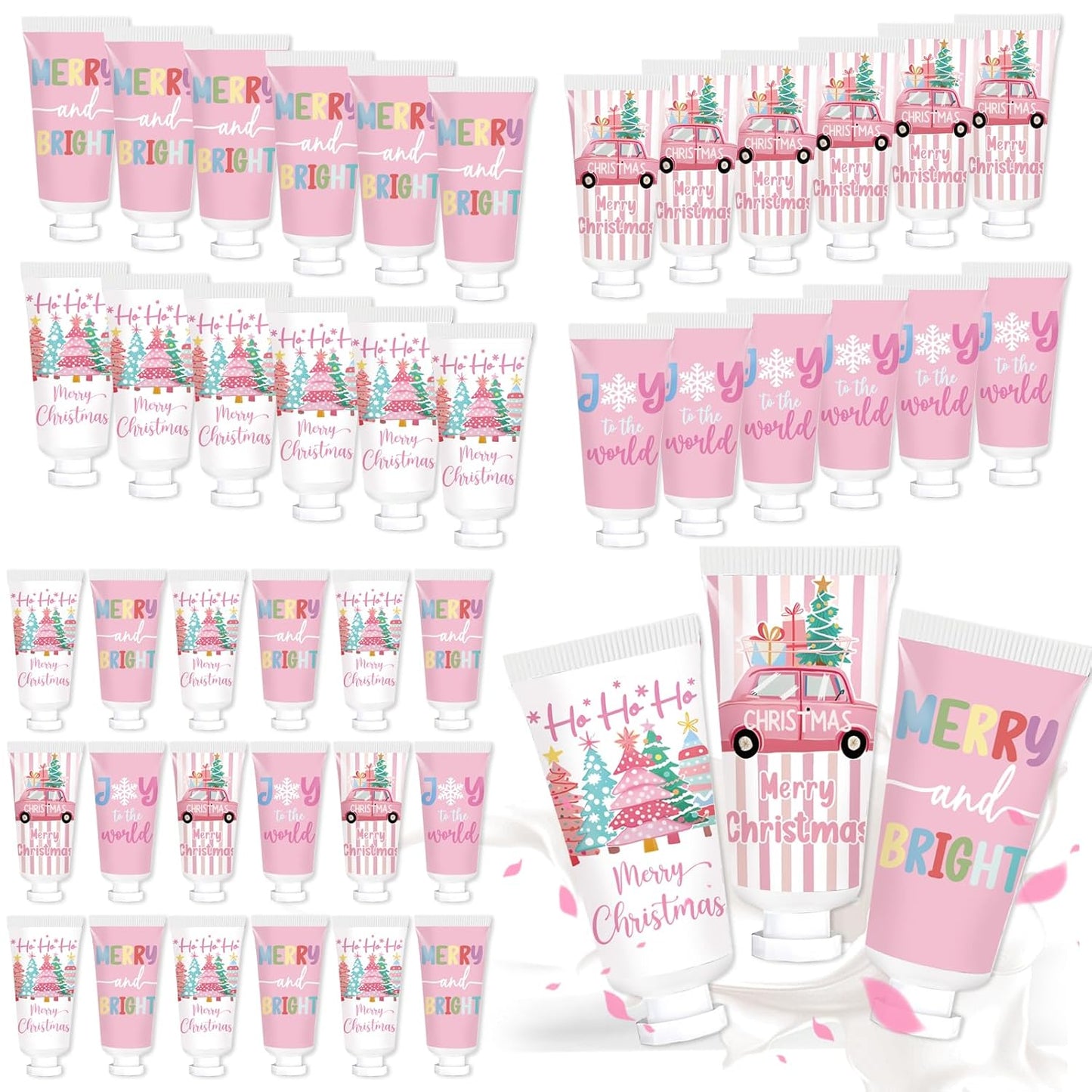 50 Pcs Christmas Hand Cream Set - Travel Size Winter Scented Lotion for Women & Girls - Unique Stocking Stuffers (Nutcracker)
