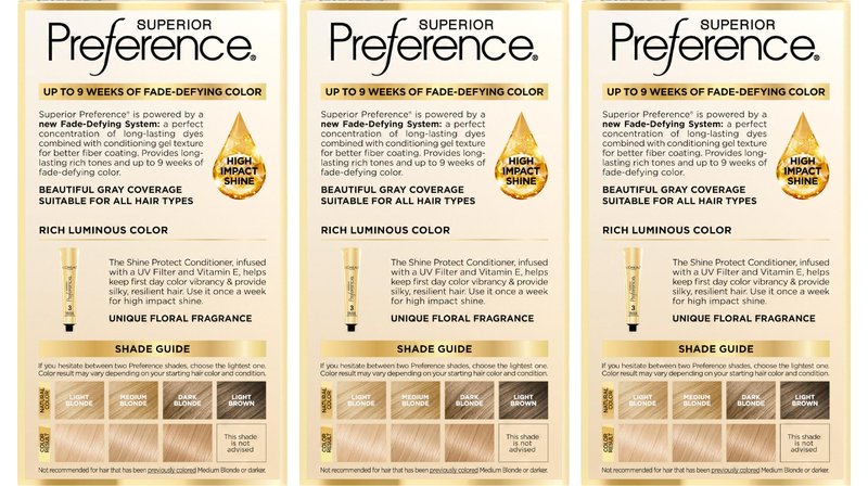 L'Oreal Paris Superior Preference Luminous Fade-Defying Permanent Hair Color, Hair Dye For Up to 9 Weeks of Radiance, Lightest Natural Blonde 9.5NB, 1 Hair Dye Kit (Pack of 3)