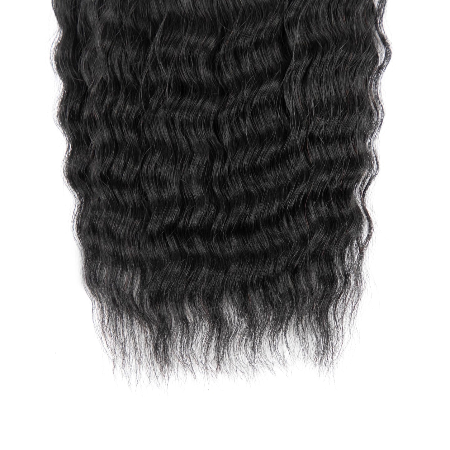 Wet and Wavy Human Braiding Hair No Weft Super Wavy Bulk Human Hair For Boho Braids 100g (1Pack-4PCS) 100% Virgin Human Hair Super French Micro Braiding Bohemian Braids (Super Wavy(#1B), 16 Inch)