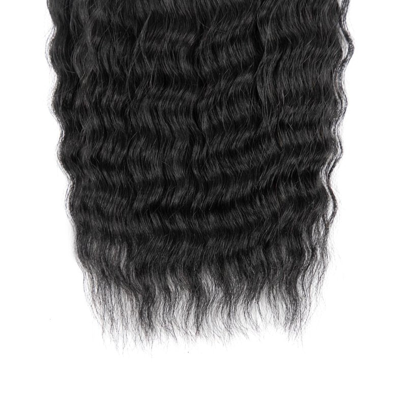 Wet and Wavy Human Braiding Hair No Weft Super Wavy Bulk Human Hair For Boho Braids 100g (1Pack-4PCS) 100% Virgin Human Hair Super French Micro Braiding Bohemian Braids (Super Wavy(#1B), 16 Inch)