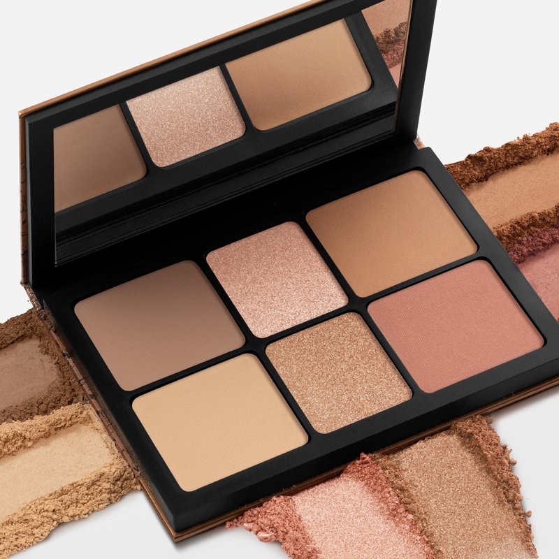 Smashbox The Cali Contour Palette | Six-Shade Contour Kit with Highlighter, Bronzer and Blush to add Dimension + Glow, 0.69 Ounce, Light to Medium