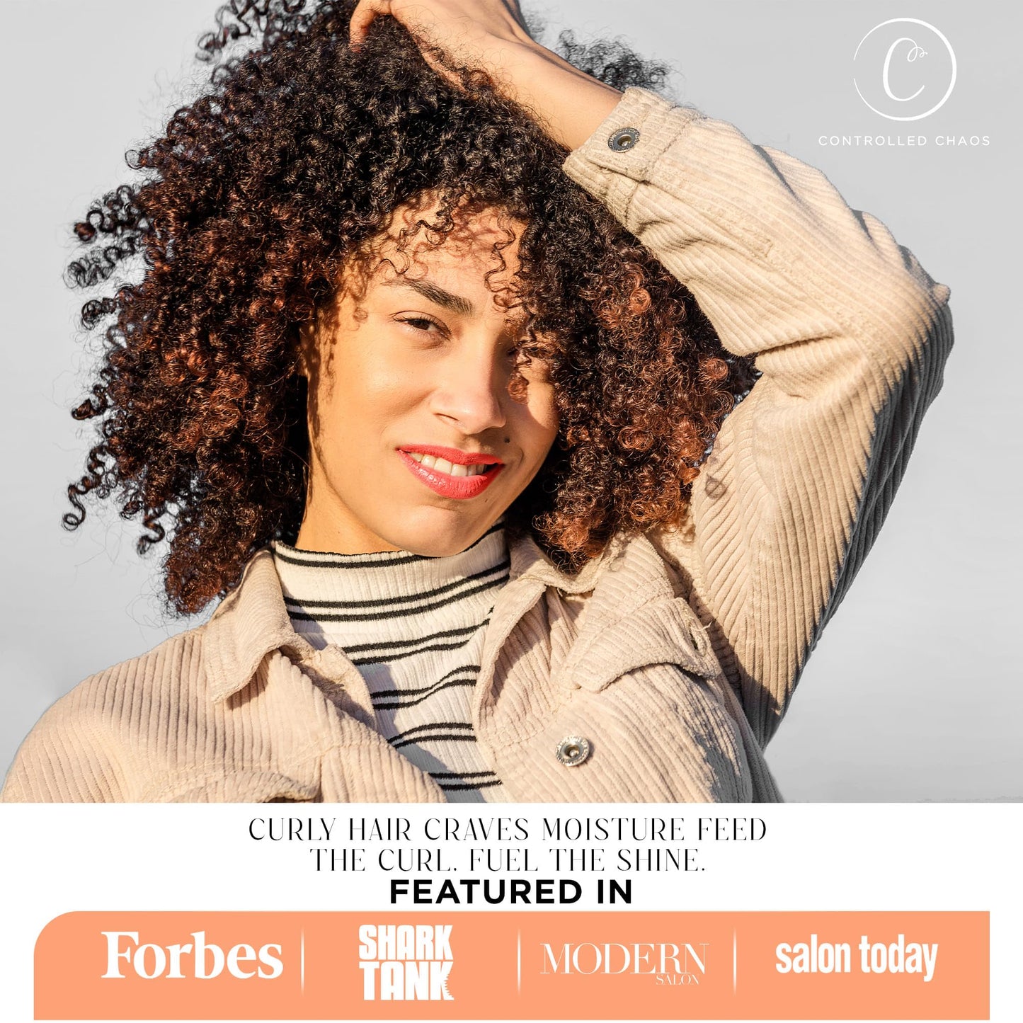 Controlled Chaos Hydrating Styling Gel 8 OZ โ Sulfate-Free Curly Hair Gel with Shea Butter and Kiwi Extracts for Definition, Hydration, Shine & Frizz Control, for All Hair Types, Made in USA
