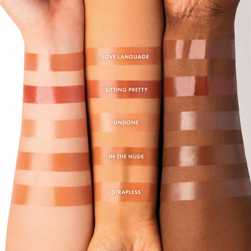 ICONIC LONDON Melting Touch Lip Balm | Hydrating Lip Balm, Non Sticky, Sheer Wash of Colour, Cruelty Free, Vegan Makeup (Strapless) 0.10 Fl oz