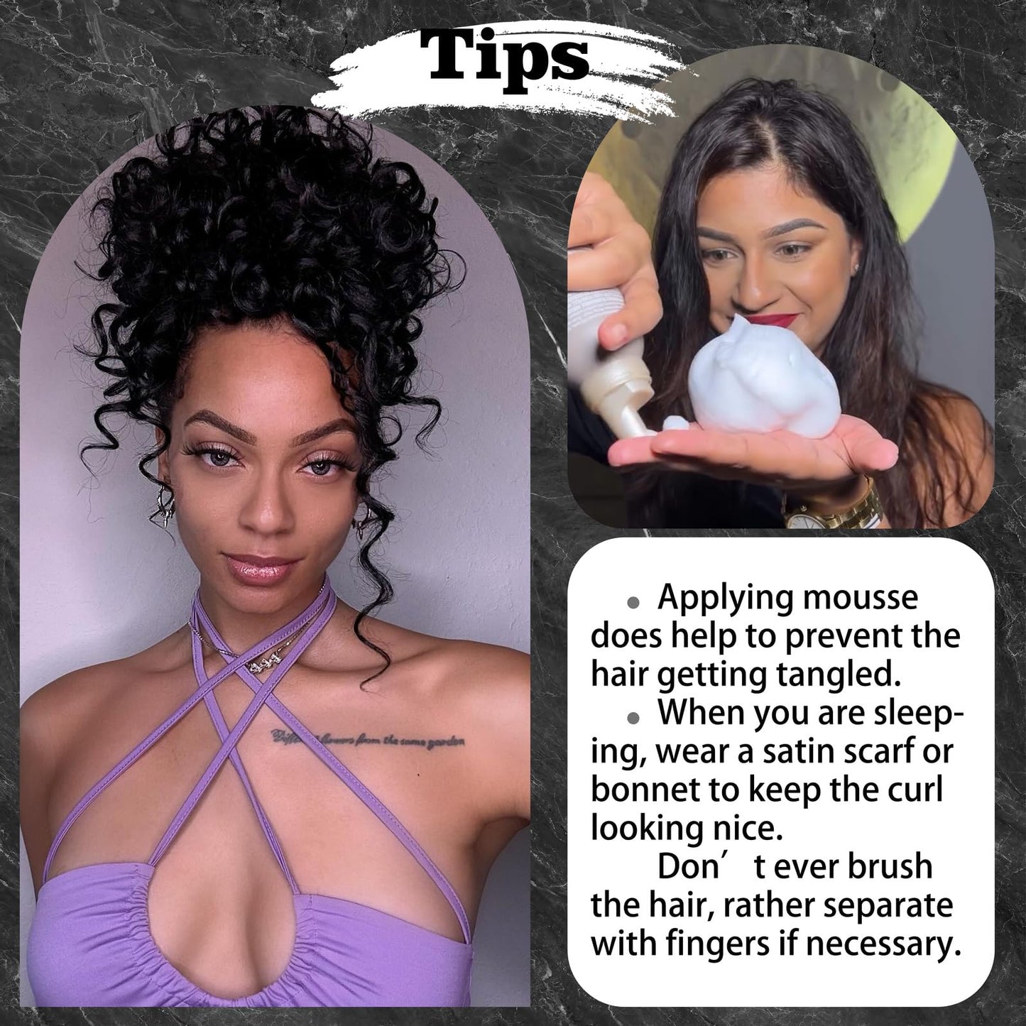 Ocean Wave Crochet Hair Pre Looped Curly Crochet Hair for Black Women Short Deep Wave Pre Looped Synthetic Crochect Hair 18 Inch 9 Packs (1B)