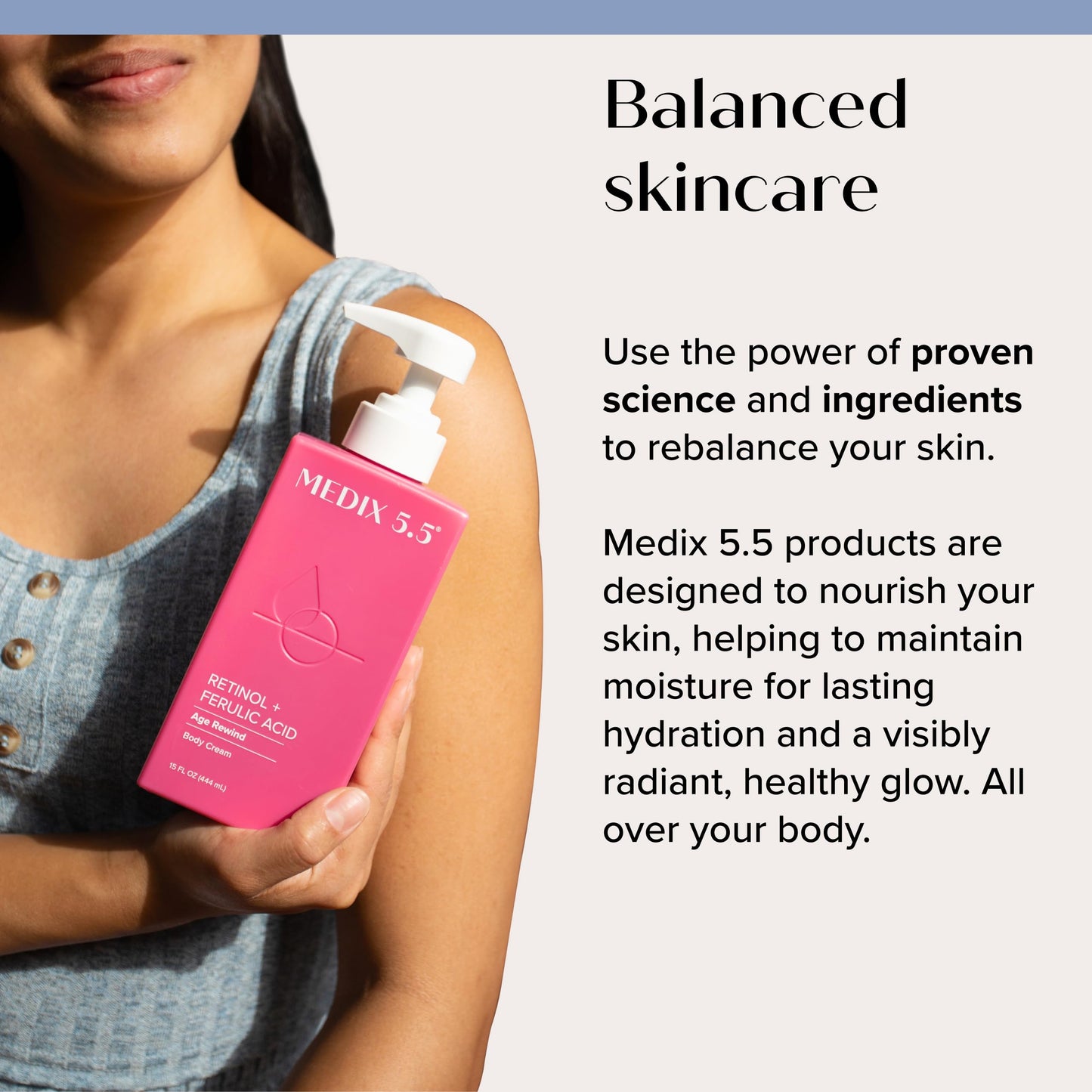 MEDIX Vitamin C Body Wash + Retinol Body Lotion Crepey Skin Moisturizer 2PC Set | Anti Aging Retinol Body Cream + Gel Body Cleanser Skincare Set For Women, Men, & Firmer Looking Skin, 2PC