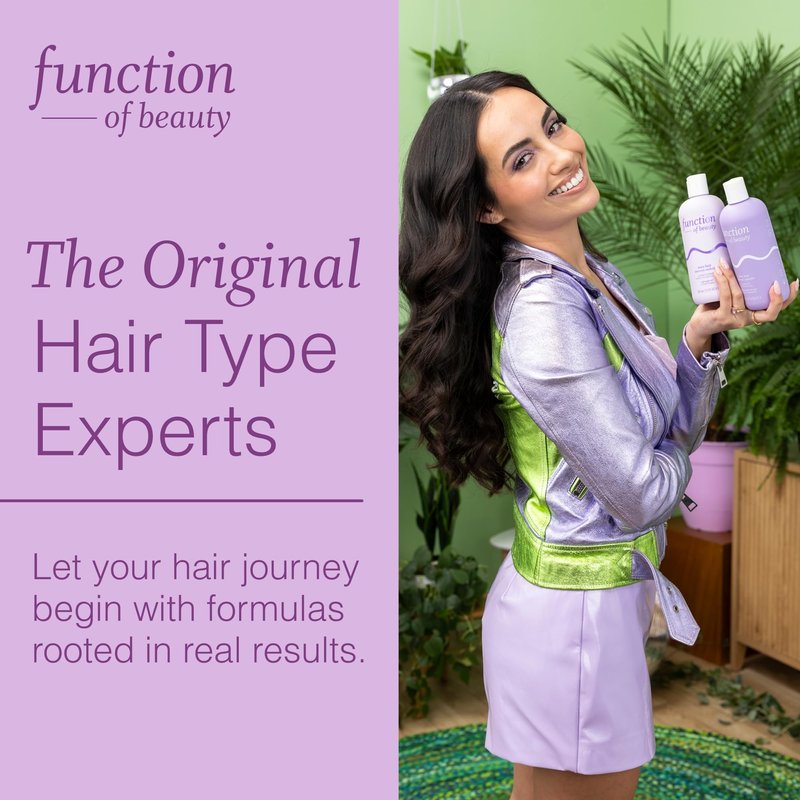 Function of Beauty Wavy Leave In Hair Conditioner - Moisturizing Leave In Conditioner Treatment for Natural Wavy Texture - Lightweight, Anti-Frizz & Hydrating - Hair Care Products