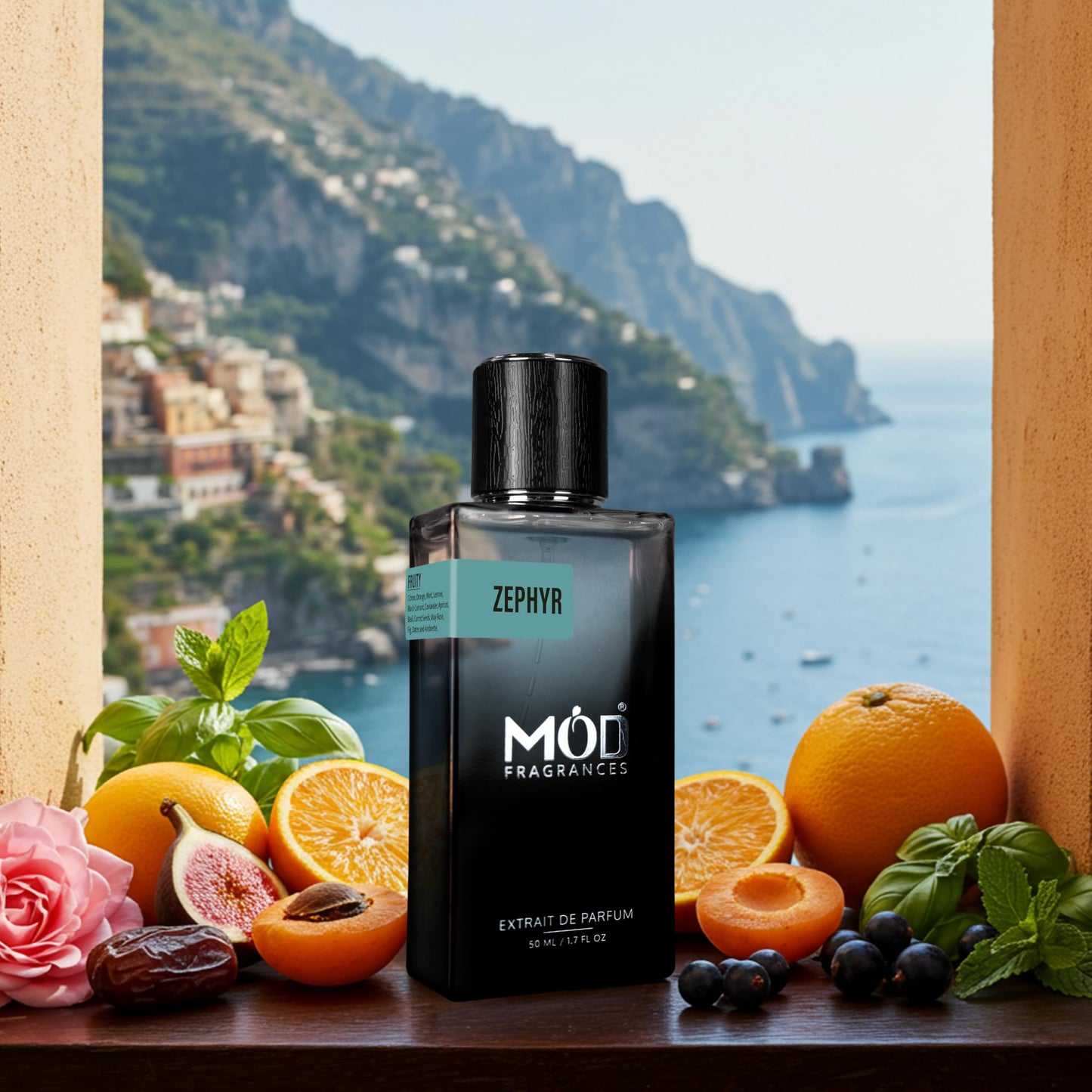 Mod Fragrances Zephyr Perfume for Women & Men | Inspired by L.V Pacific Chill | Extrait de Parfum | Vegan & Cruelty-Free | Premium, Fruity Scent | Unisex - 50ml