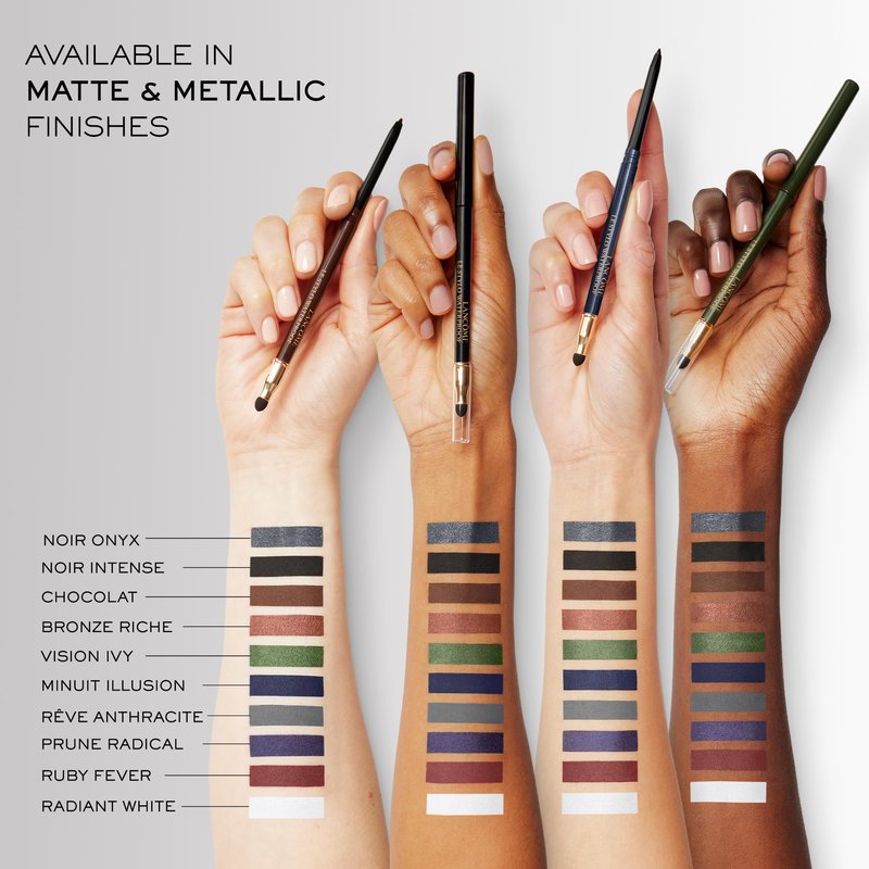 Lancôme Le Stylo Waterproof Eyeliner Pencil - Creamy & Highly Pigmented - Seamless Blending & Smudging - 11 Radiant White
