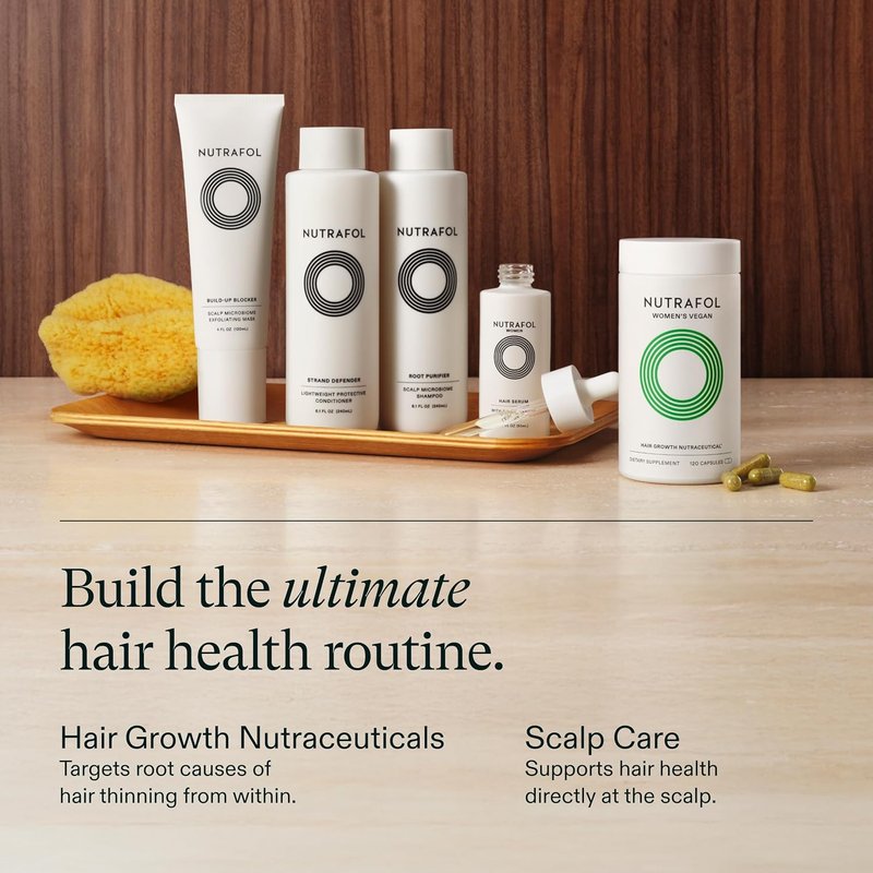 Nutrafol Women's Hair Serum - Supports Thicker, Stronger Hair | Vegan & Fast-Absorbing Formula