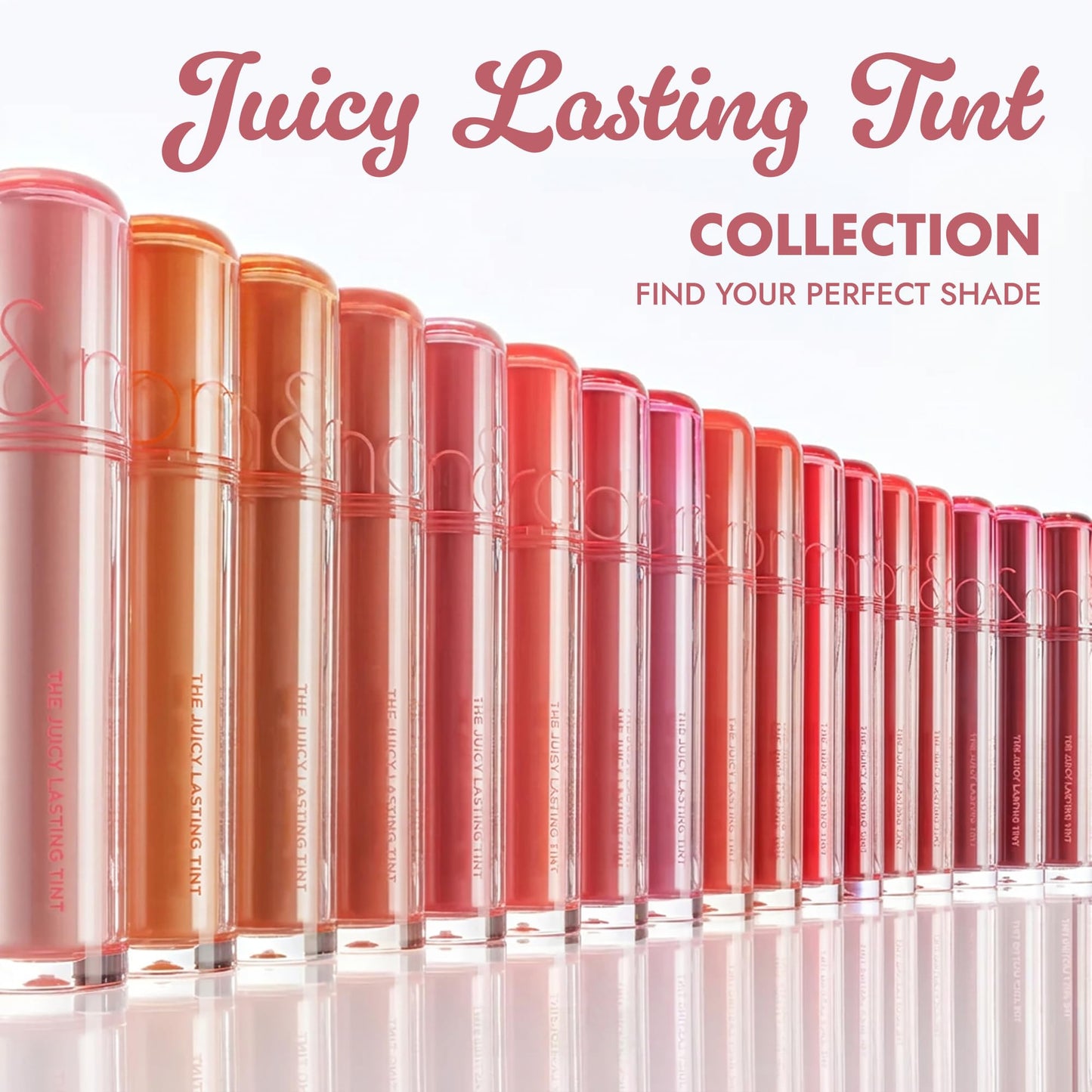 rom&nd The Juicy Lasting Tint | Korean Lip Tint | High Shine Finish | Hydrating & Plumping Effect | Fig Fig Rosy Plum