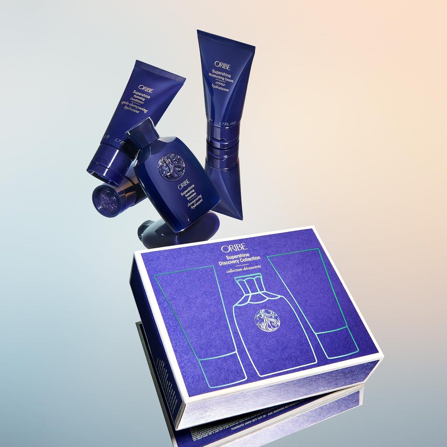 Oribe Supershine Travel Set - Hydrating Shampoo, Conditioner, Styling Cream