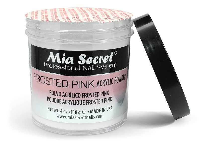 Mia Secret Frosted Pink Acrylic Powder (PL0-FP), 4 Ounce