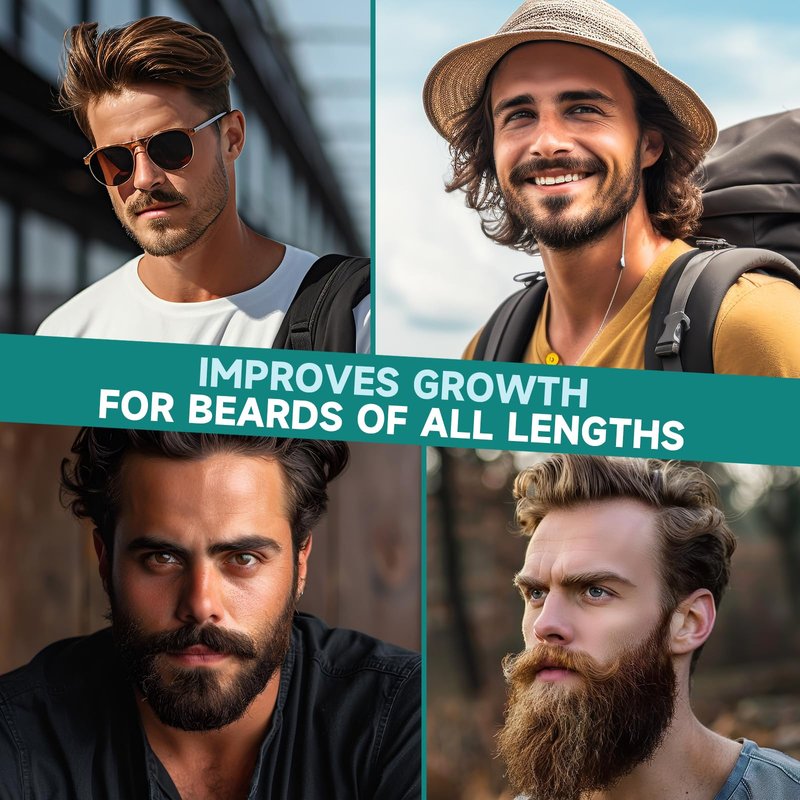 Beard Growth Oil - 2X Concentration Biotin Beard Oil for Men (2 oz) - Natural Mens Beard Oil with Argan Oil, Jojoba Oil and Vitamin, Beard Growth Softener, Moisturizer (Cedarwood)
