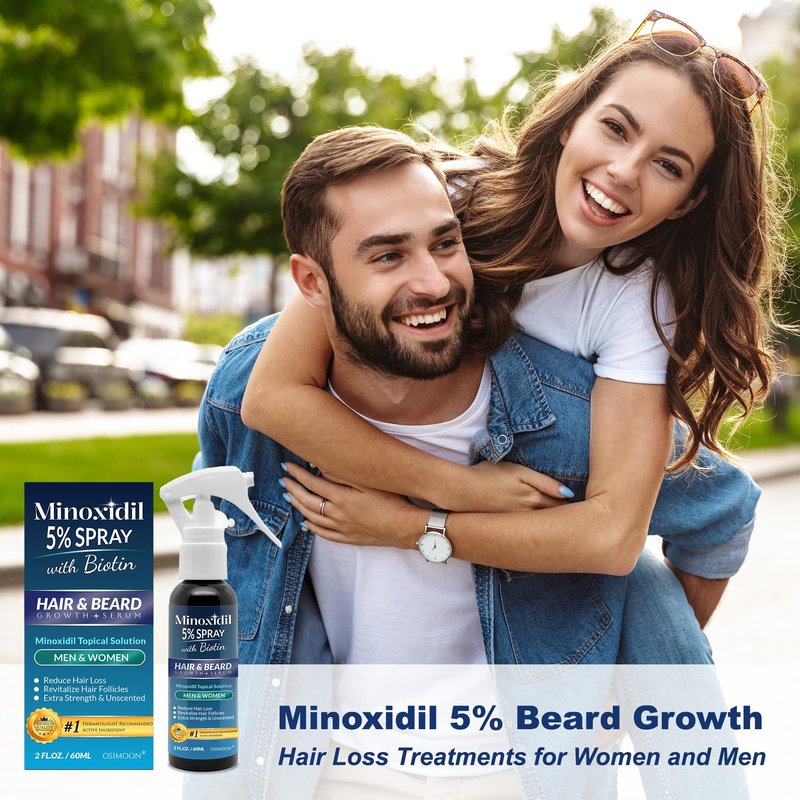 5% Minoxidil for Men Hair Growth Spray for Men and Women (180ml)