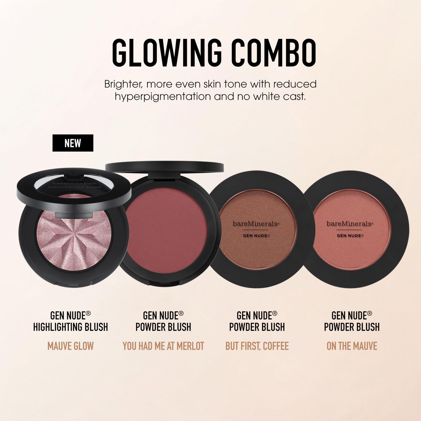bareMinerals Gen Nude Powder Blush, But First Coffee, 0.21 oz