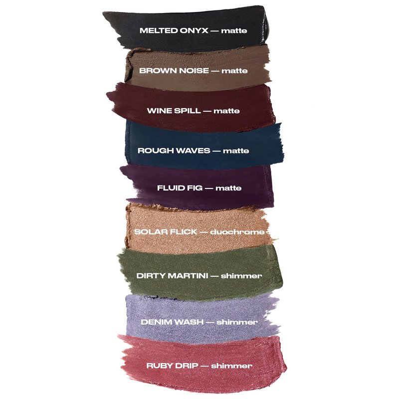 Urban Decay 24/7 Liquid Stick Waterproof Eyeliner - Smudge-Proof, Transfer-Proof, Up to 24HR Wear, Dual-Ended Retractable Gel Liner with Blending Eye Brush - Fluid Fig (dark matte plum)