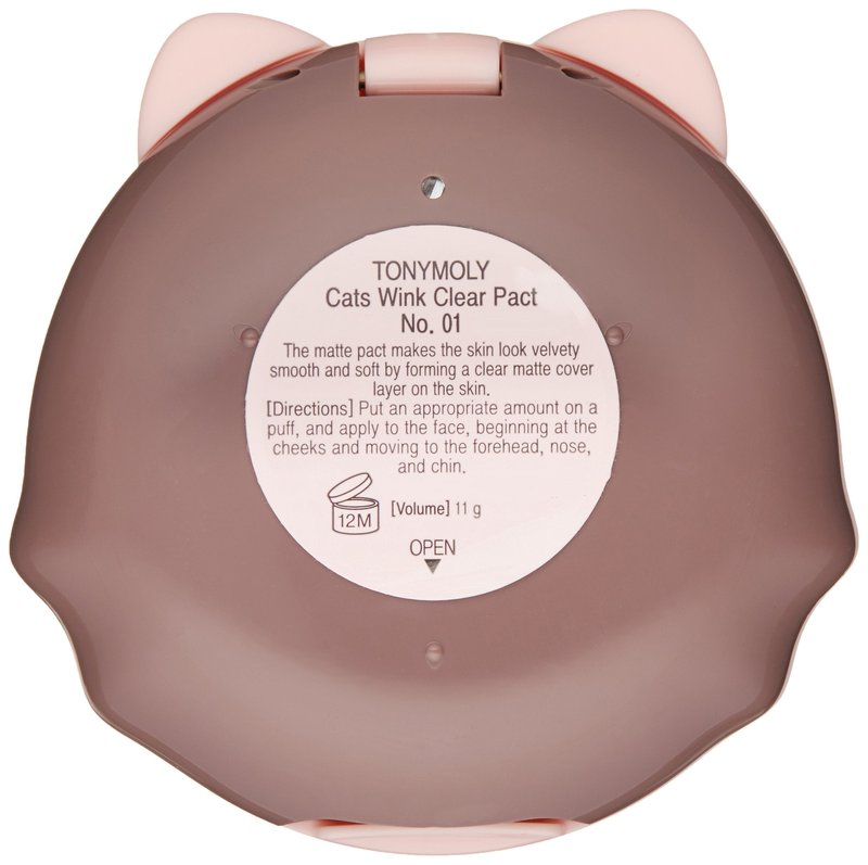 TONYMOLY Cats Wink Clear Pact, 01 Clear Skin