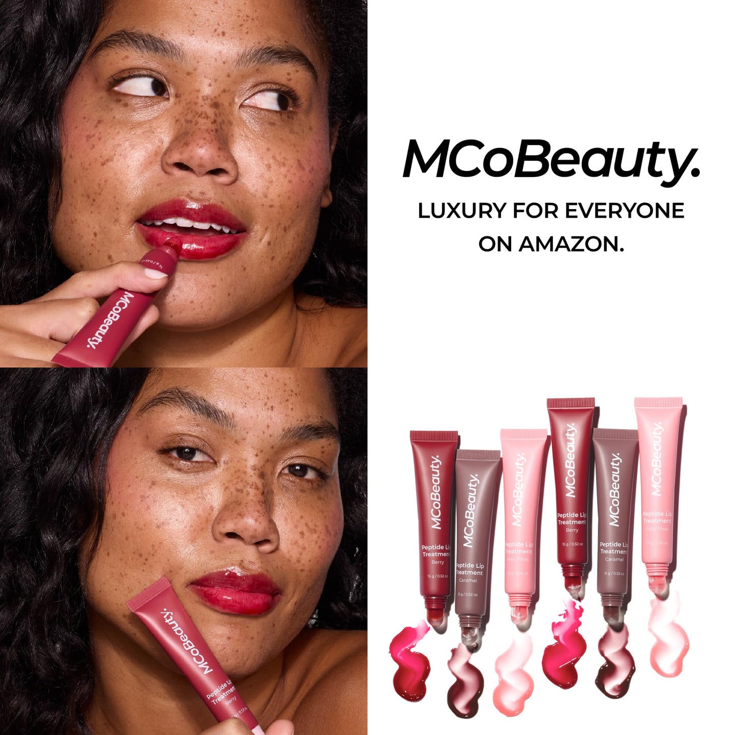 MCoBeauty Peptide Lip Treatment - Vanilla Brulee Plumping Lip Gloss Balm