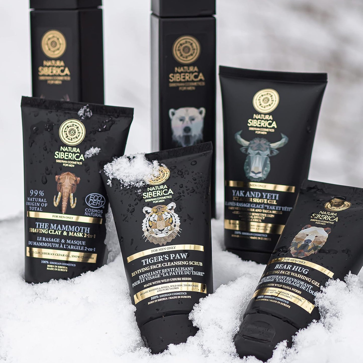 Natura Siberica Tiger's Paw Face Cleansing Scrub for Men - 150ml Exfoliating Formula