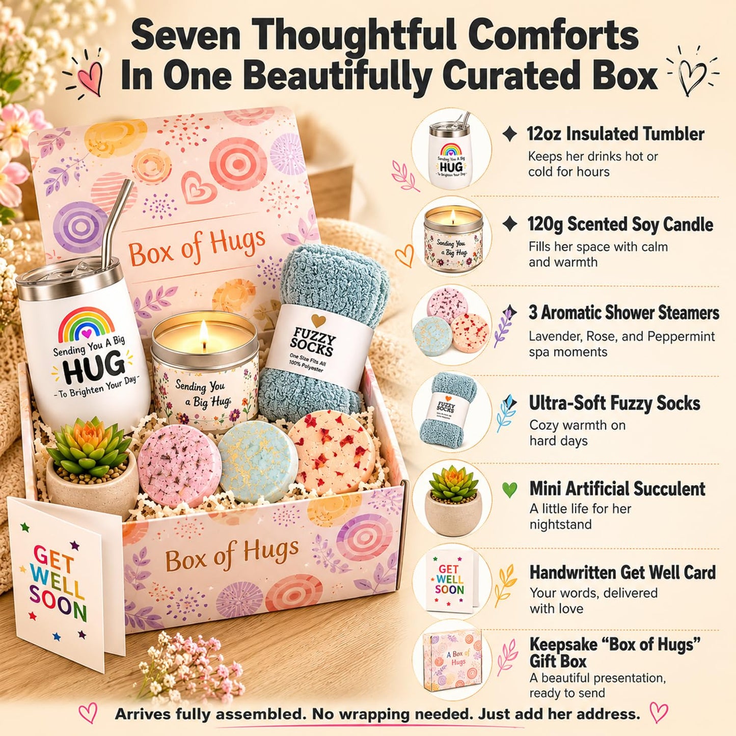 Get Well Gifts for Women After Surgery, Get Better Soon Care Package