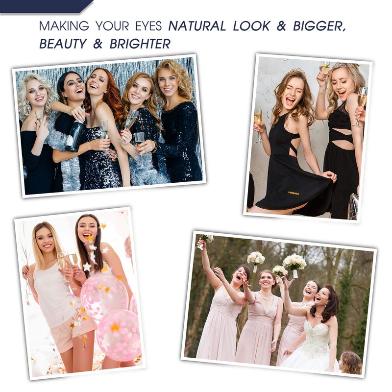 7C SevenCrown Magnetic Eyelashes with Eyeliner Kit - Magnetic Lashes Natural Looking,Upgraded Long Lasting,10 Pairs 3D Reusable 5 Magnet False Eyelashes with Applicator, Easy to Apply.