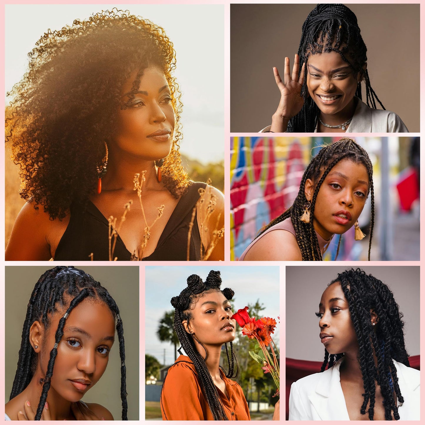 Stancia Afro Kinkys Bulk Human Hair, 14’’ Human Braiding Hair, 100% Human Hair Bundles for Dreadlocks Extensions Repair Locs, Twist Braiding (50g/pack)
