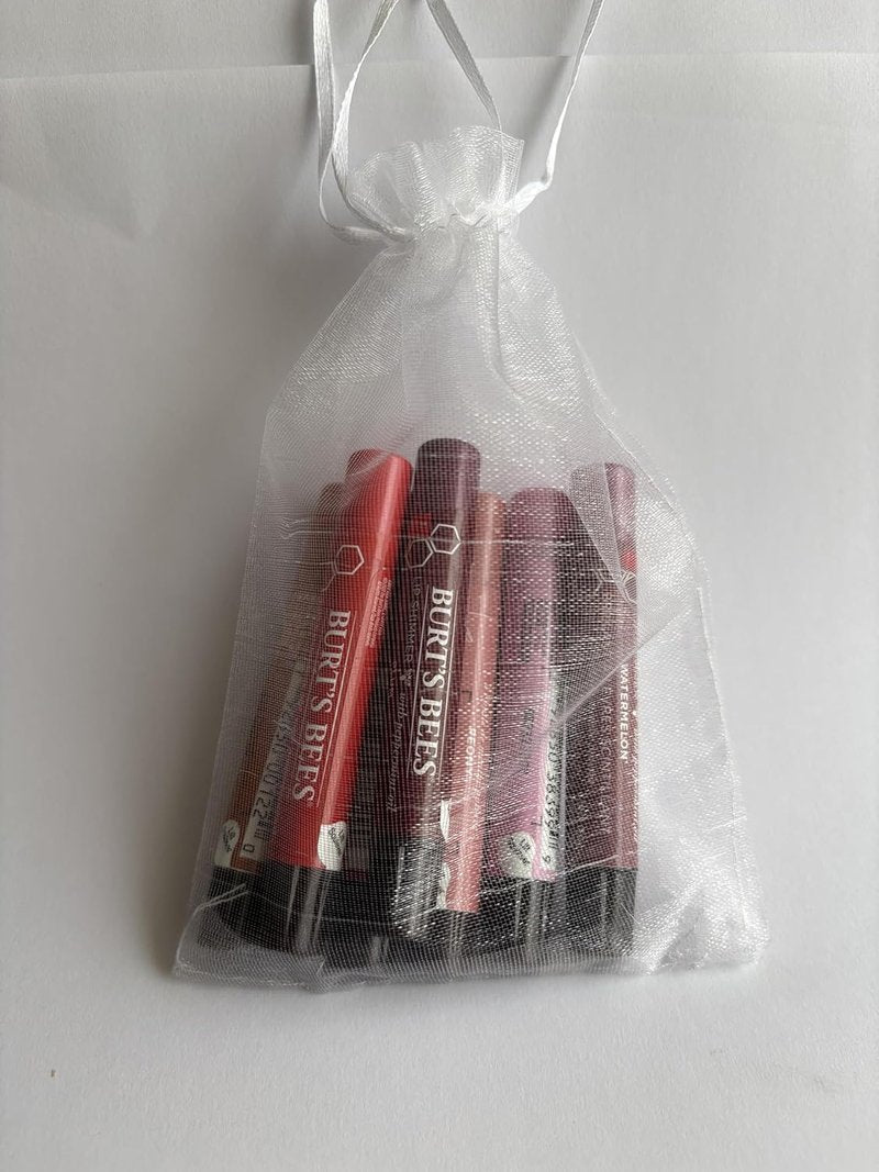 Burt's Bees Natural Lip Shimmer Gift Set - 7 Flavors Including Apricot, Cherry Champagne & More
