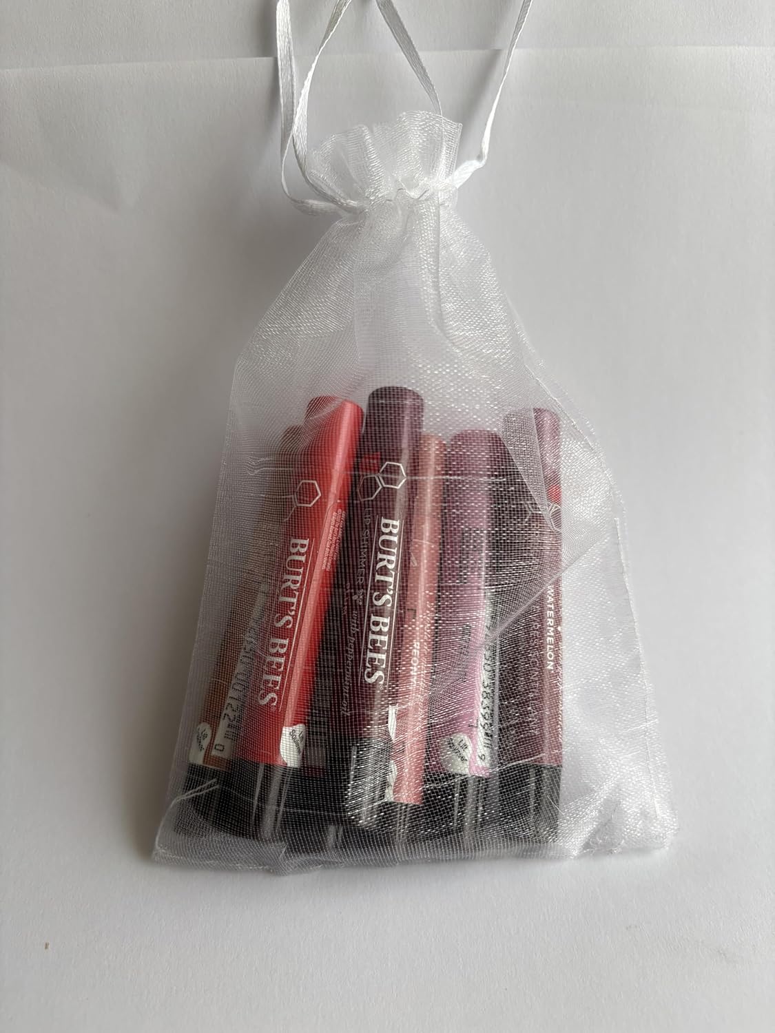 Burt's Bees Natural Lip Shimmer Gift Set - 7 Flavors Including Apricot, Cherry Champagne & More