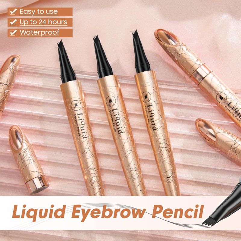 Eyebrow Pen - Eyebrow Pencils for Women, Long Lasting Waterproof Brow Pencil (Gray)