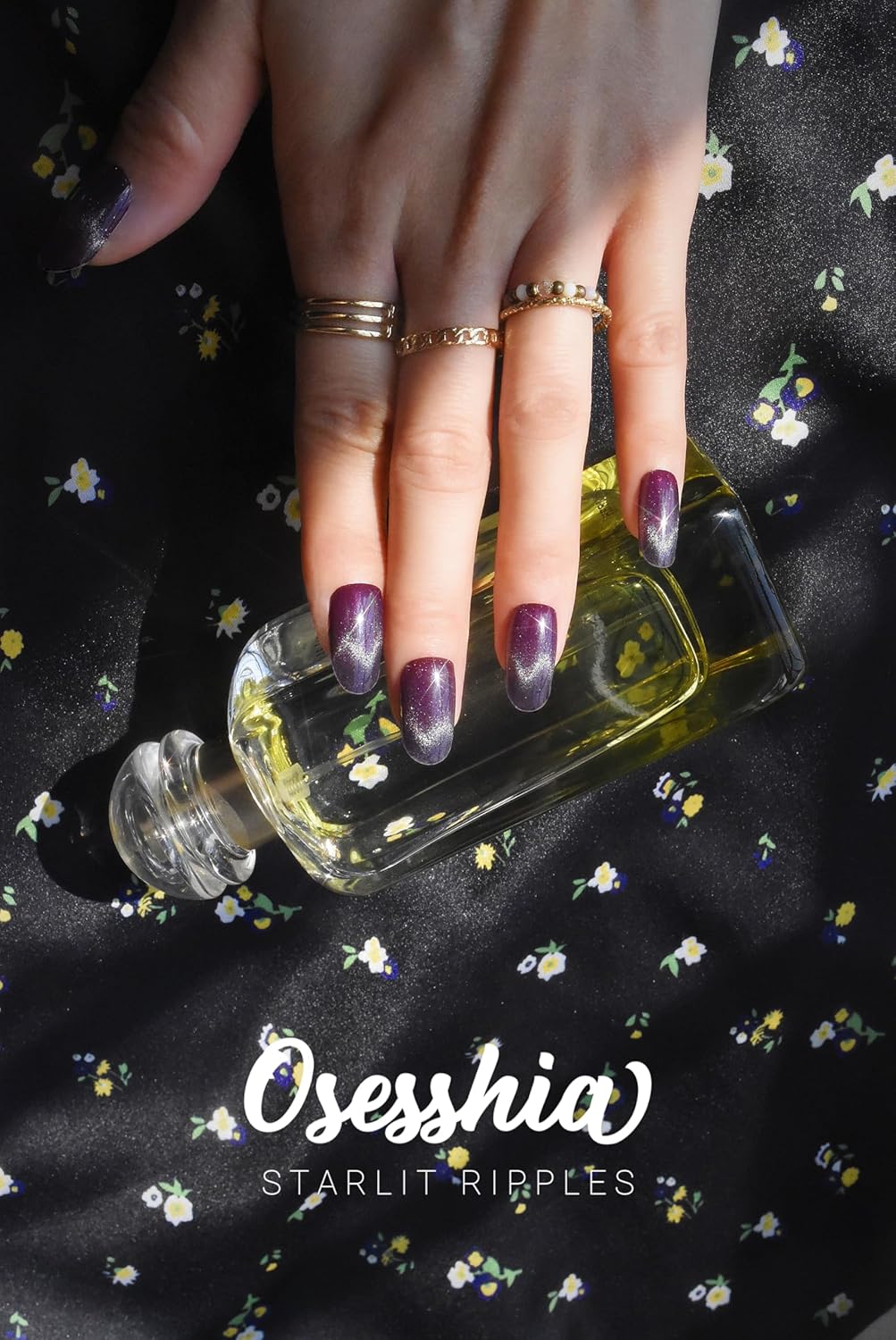 Semi Cured Gel Nail Strip Starter Kit - 60 Nail Stickers, UV Lamp & Tools for Salon Quality Christmas Nails