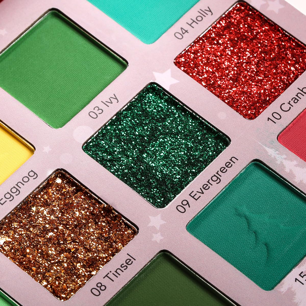 Green Red Eyeshadow Palette, Pigmented Matte Shimmer Christmas Makeup Pallet for Grinch, Shrek Makeup, 18 Colors Long Last Emerald Green Glitter Eye Shadow Palette for Festival, Party, Themed Make up