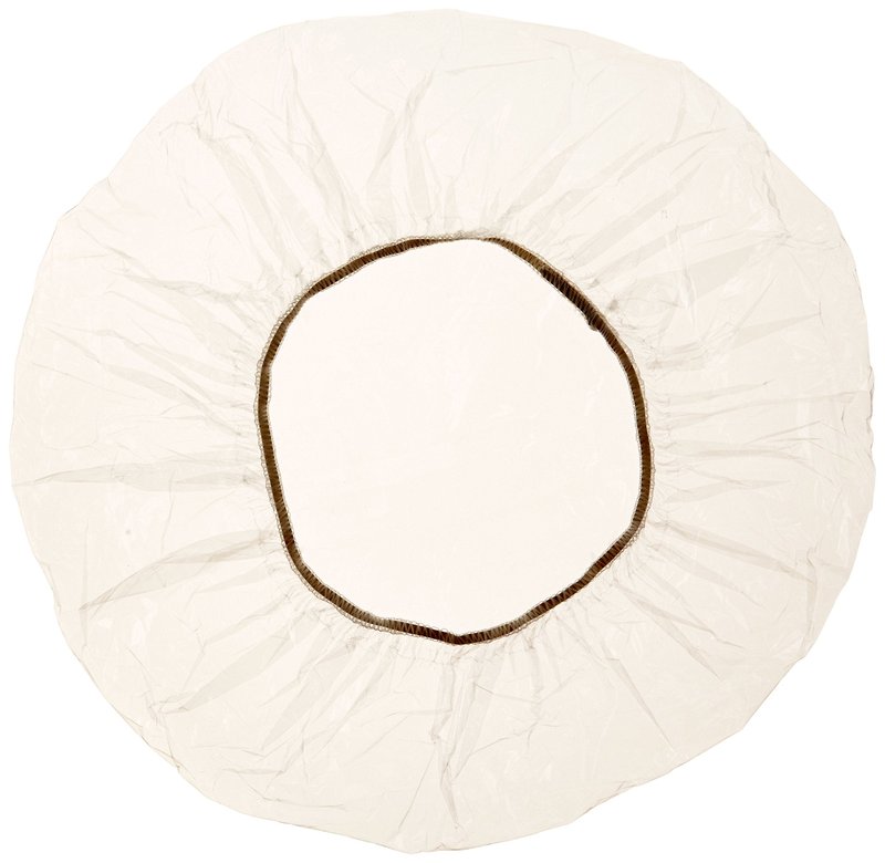 Medline Shower Caps, Single-Use Clear Plastic, Elastic Band, One Size Fits Most, Case of 500