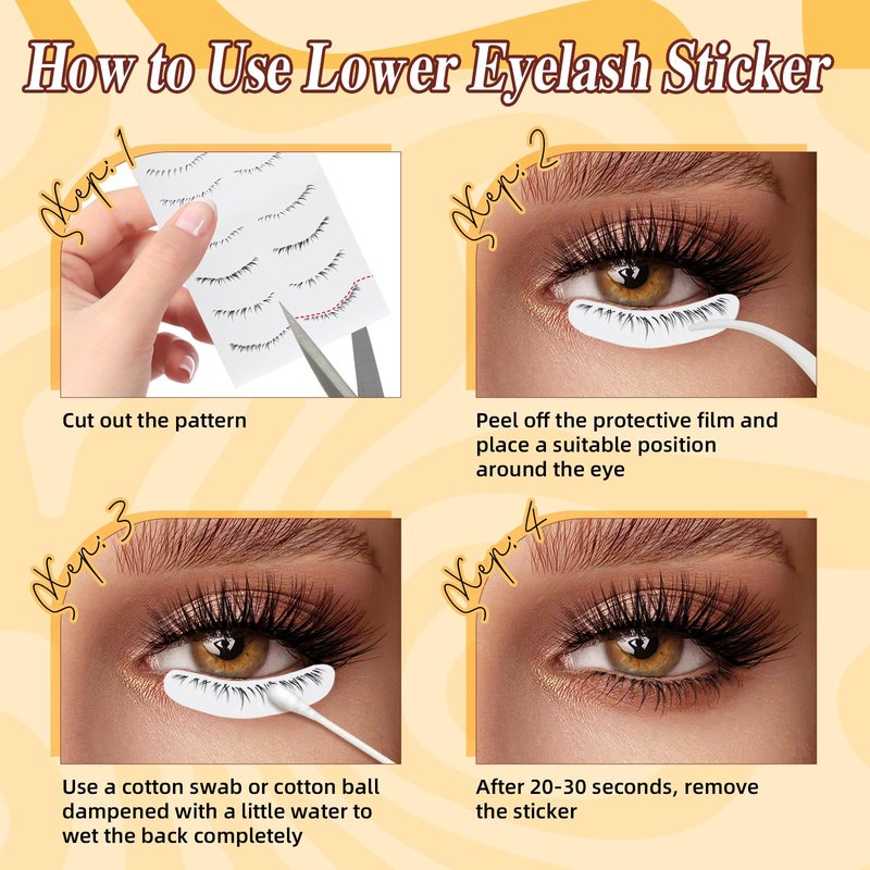 QUEWEL Magnetic Eyelashes, Reusable No Glue Needed Magnetic Eyelashes Kit with Applicator Lash Clusters Kit without Eyeliner So Soft and Easy to Wear and Remove (G-RC01)