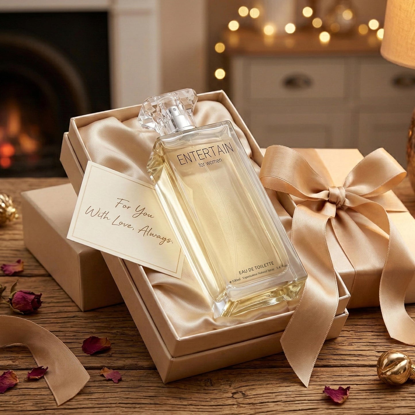 Hybrid & Company Entertain For Women Eau De Parfum Natural Spray Fresh Floral Scent, 3.4 Fl Oz