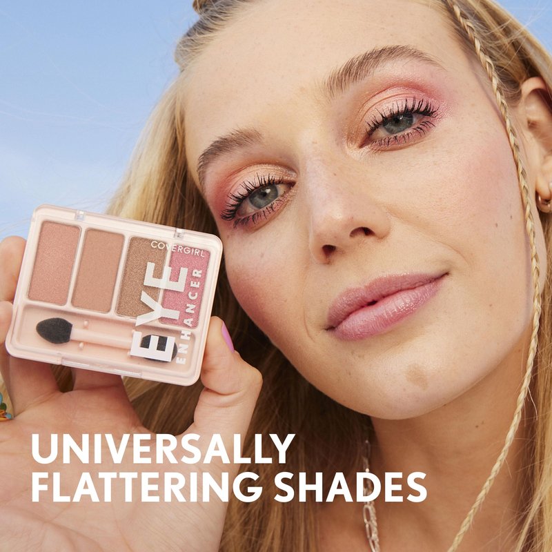 COVERGIRL - Eye Enhancers 4-Kit Eyeshadow, silky, sheer formula, double ended applicator, 100% Cruelty-free