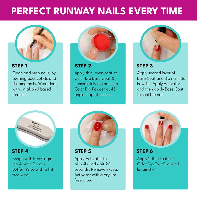 RC Red Carpet Manicure Color Dip Powder – Modeled After Me, 0.3 oz