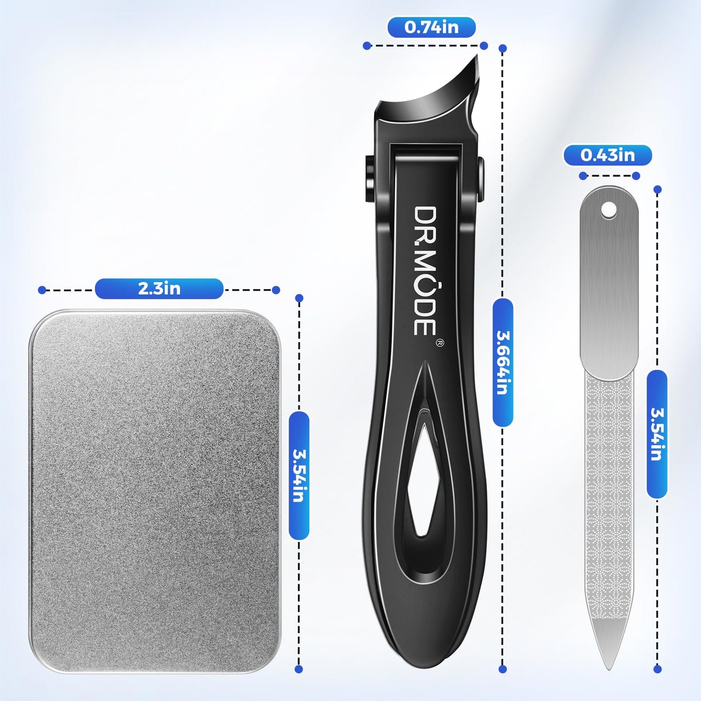 Toenail Clippers for Thick Toenails for Seniors, Large Toe Nail Clippers for Men Thick Ingrown Nails with Wide Jaw Opening, Heavy Duty Upgraded Slanted Curved Finger Nail Clippers Adult Nail Cutter